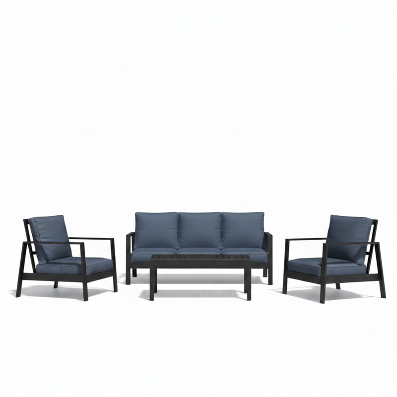 Modern 5 Seat Outdoor Patio Furniture Set With Coffee Table