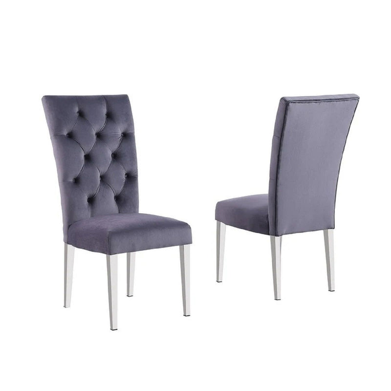 Modern Upholstered Tufted Dining Chair (Set of 2)