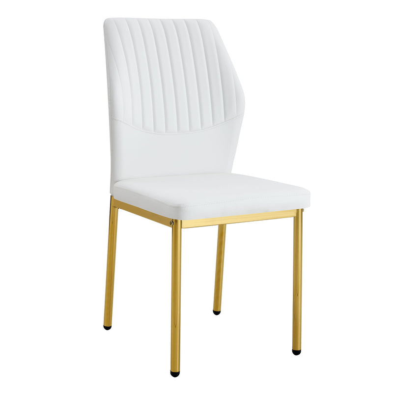 Luxury Simple Chair With Metal Leg