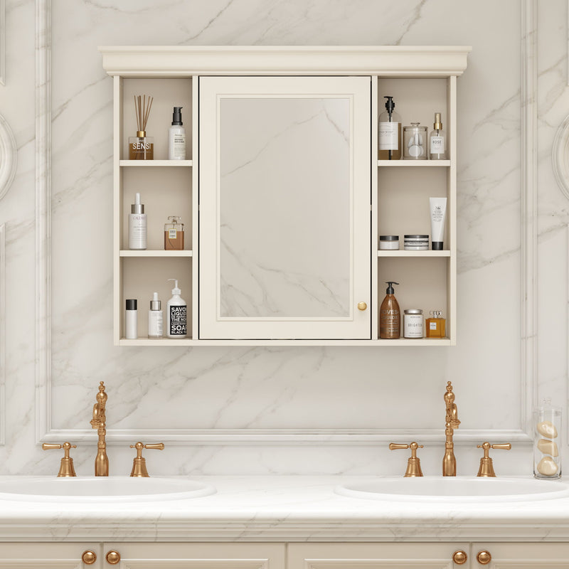 Wall Mounted Bathroom Storage Cabinet With Mirror Door