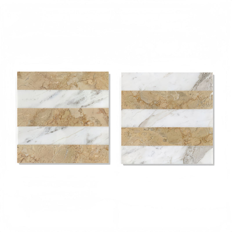 Elegant Waterjet Polished Marble Tile For Floor And Wall
