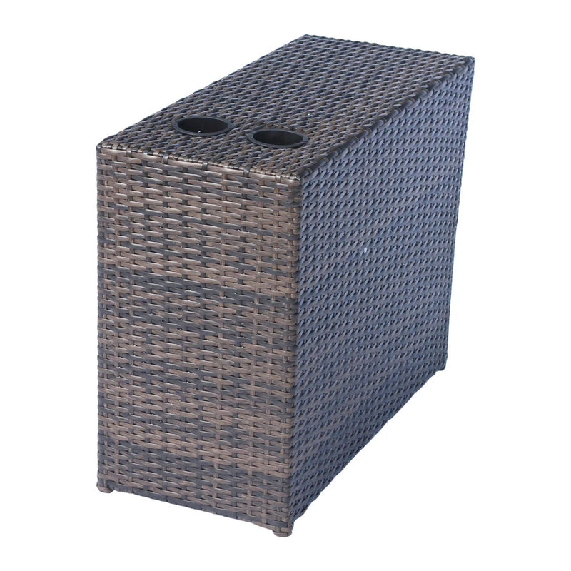 Comfortable Modern Patio Rattan Sectional Set With Cushions