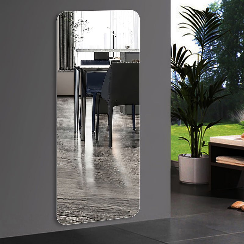 Modern Frameless Full Body Mirror With Explosion Proof Glass - Clear