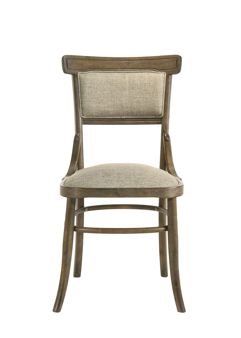 Bistro - Wide Dining Chair With Cushion (Set of 2) - Vintage Walnut