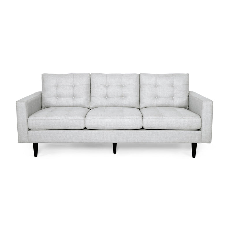 Jenny - Contemporary Tufted Fabric 3 Seater Sofa