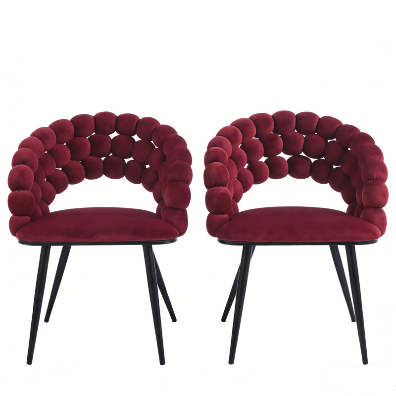 Modern Chair With Tube Legs, Soft Cushions And Comfortable Backrest