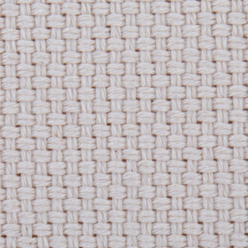 Large Round Pouf - Knitted Beige