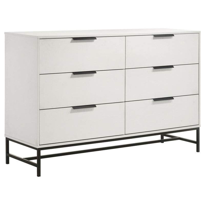 Taraval - 6 Drawer Bedroom Dresser - White