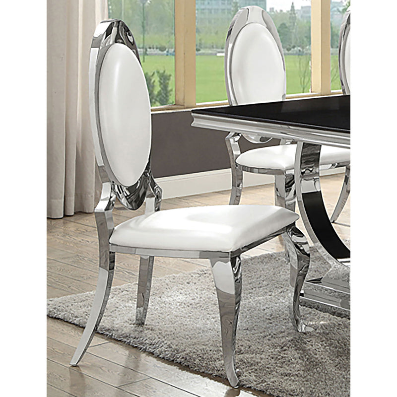 Chester - Upholstered Dining Side Chair (Set of 2) - Creamy White
