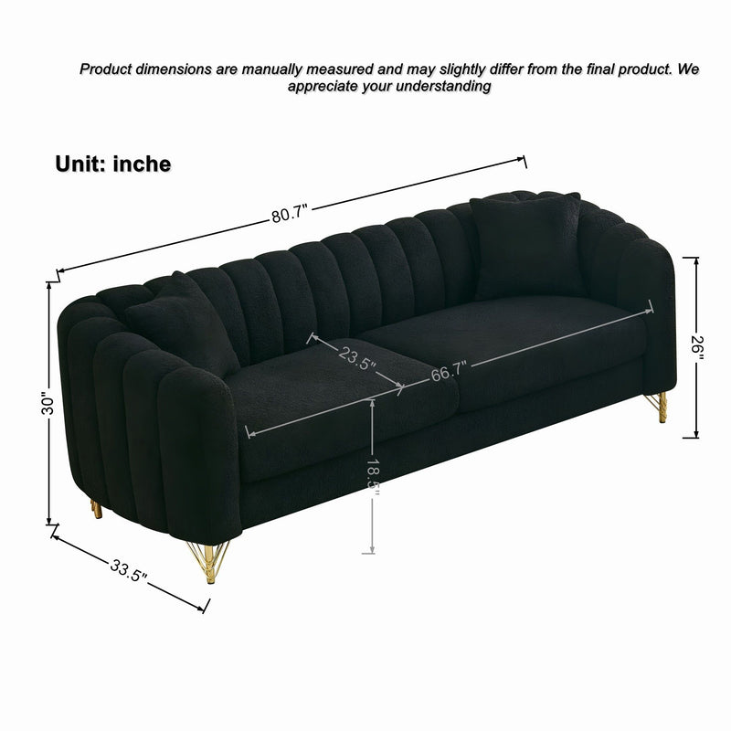 Oversized Sofa, Deep Tufted Couch