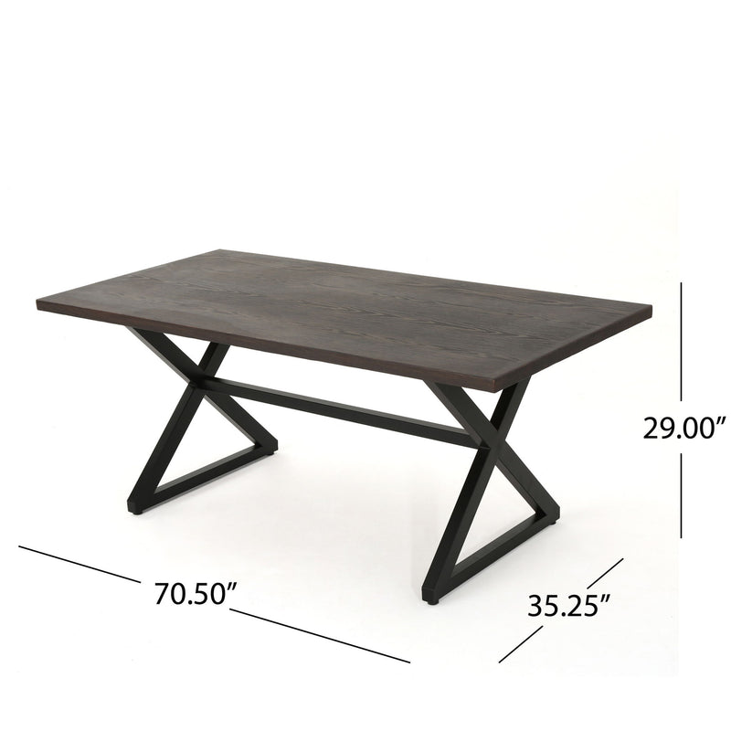 Rolando - Outdoor Aluminum Dining Table With Steel Frame