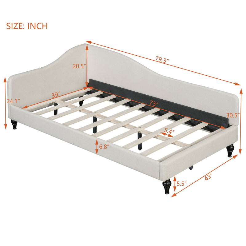 Modern L Shaped Daybed With Legs