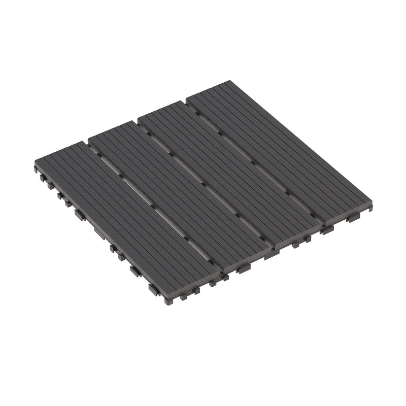 Interlocking Plastic Deck Tiles, Waterproof Outdoor / Indoor Patio Flooring