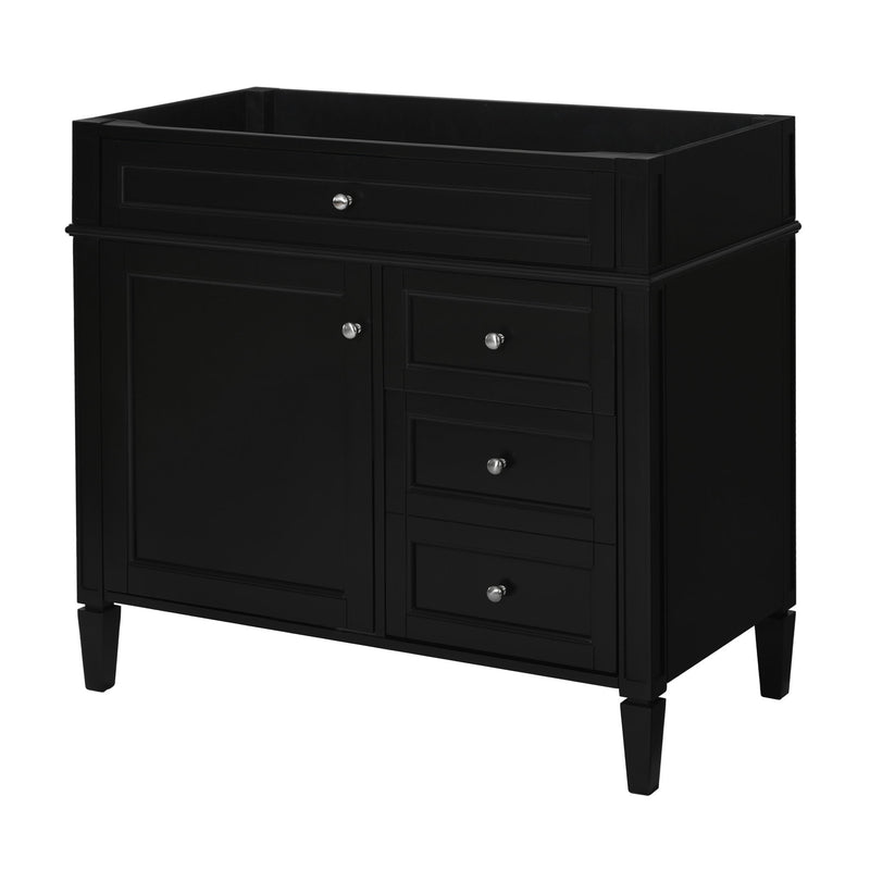 Bathroom Vanity With 2 Drawers And Tip-Out Drawer, Storage Cabinet
