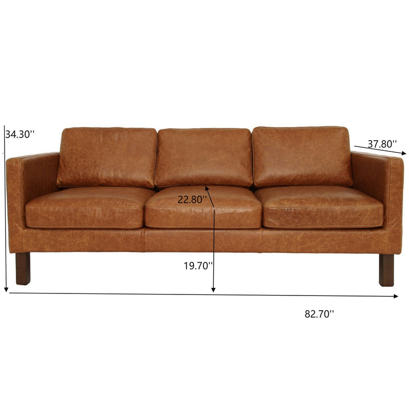 Memphis - Waxy Sofa - Cognac