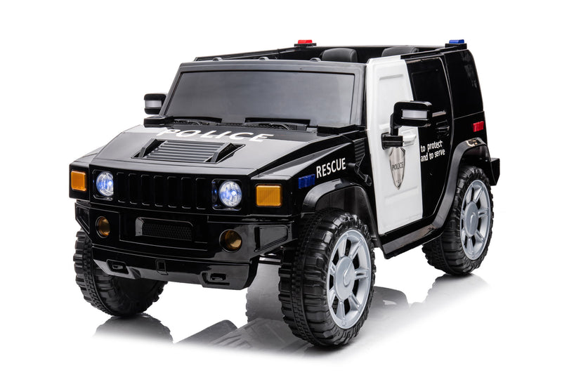 12V7A 30W*2 Four-Wheel Drive Seat One Button Start, Forward And Backward, High And Low Speed, Music, Front Light, Power Display, Two Doors Can Open, 2.4G R / C, Seat Belt Four Wheel Absorber