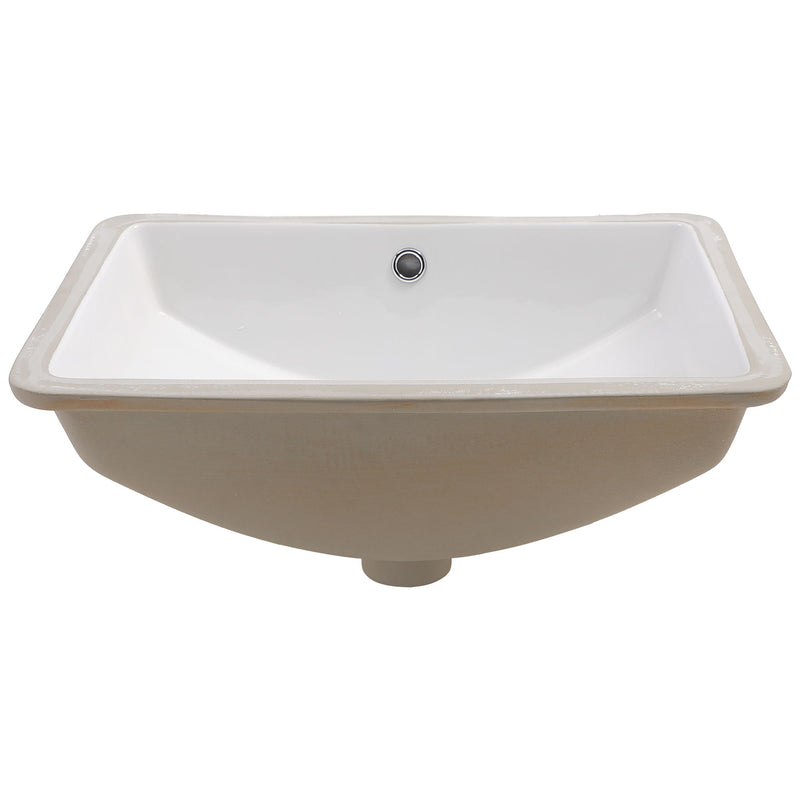Modern Ceramic Undermount Bathroom Sink With Overflow, High Quality