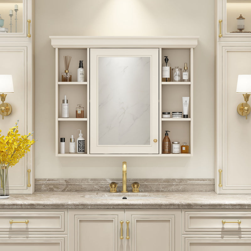 Wall Mounted Bathroom Storage Cabinet With Mirror Door