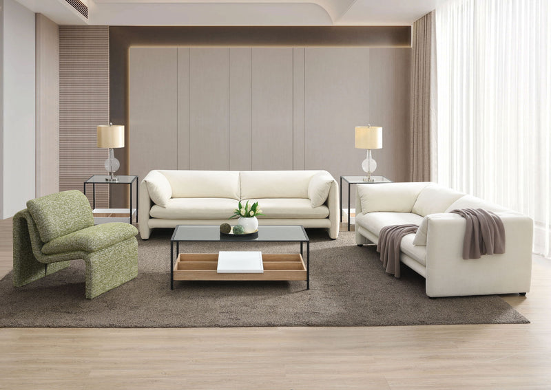 Jaeda - 3 Piece Living Room Set With Elegant Accent Chair