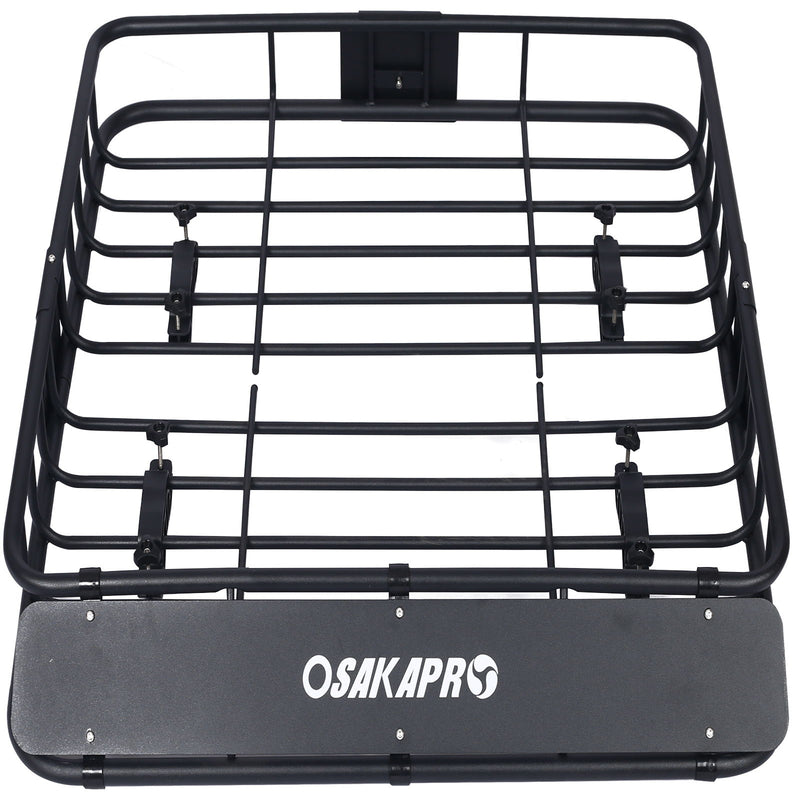 Motoring Rooftop Cargo Carrier Basket Steel, Universal Fit Roof Rack