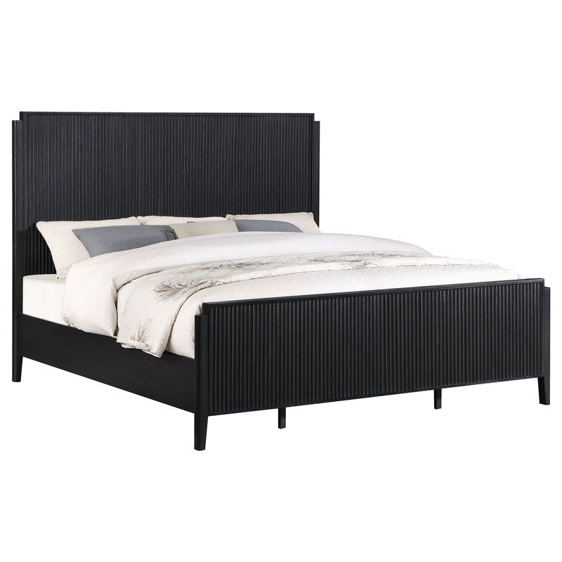 Mason - Queen Size Panel Bed - Black