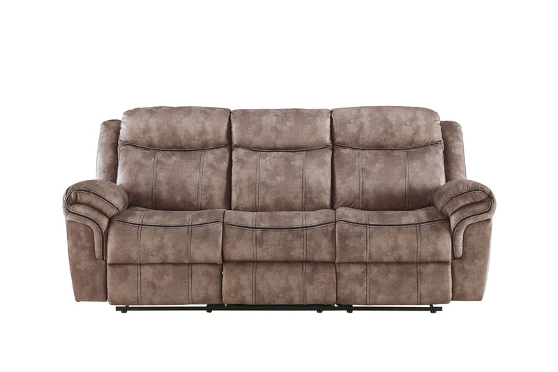 Zubaida - Two Tone Recliner Sofa With USB Port Drop Down Table