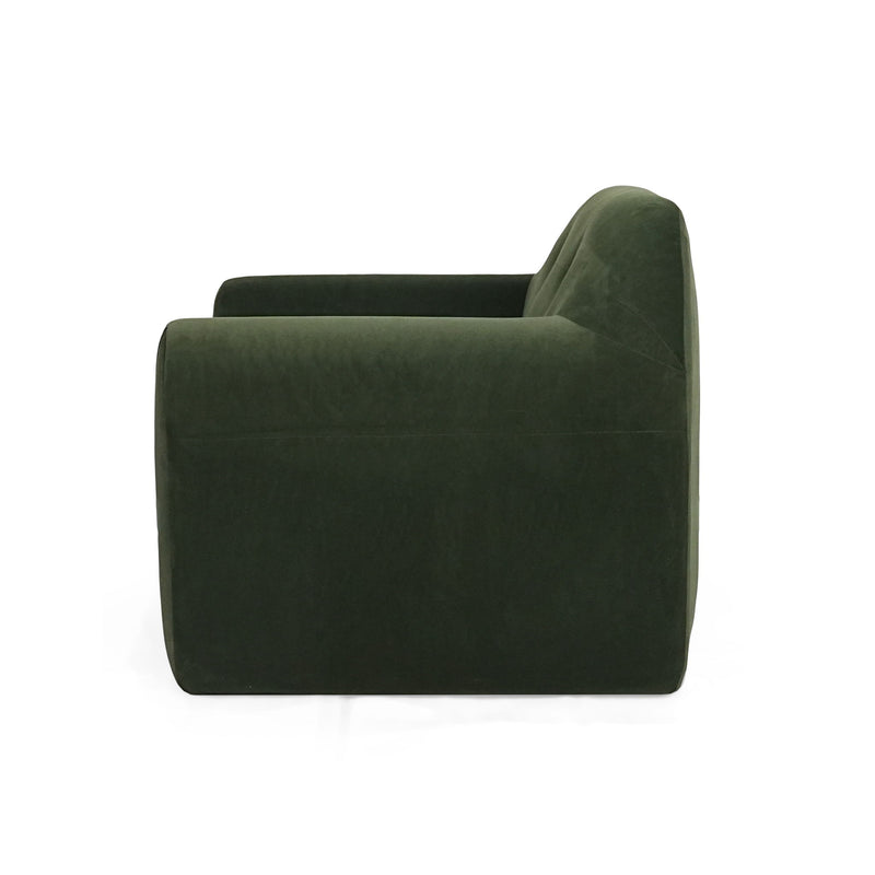 Harmonara - Boucle Upholstered Club Chair With Blind Tufting