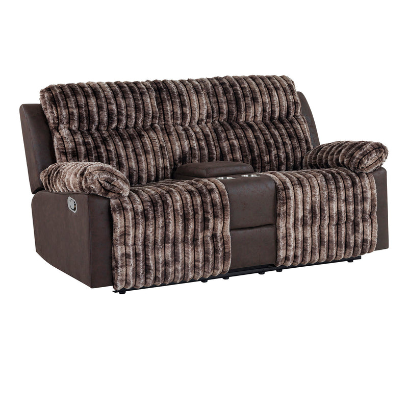 Bruni - Console Reclining Loveseat With Manual Recline