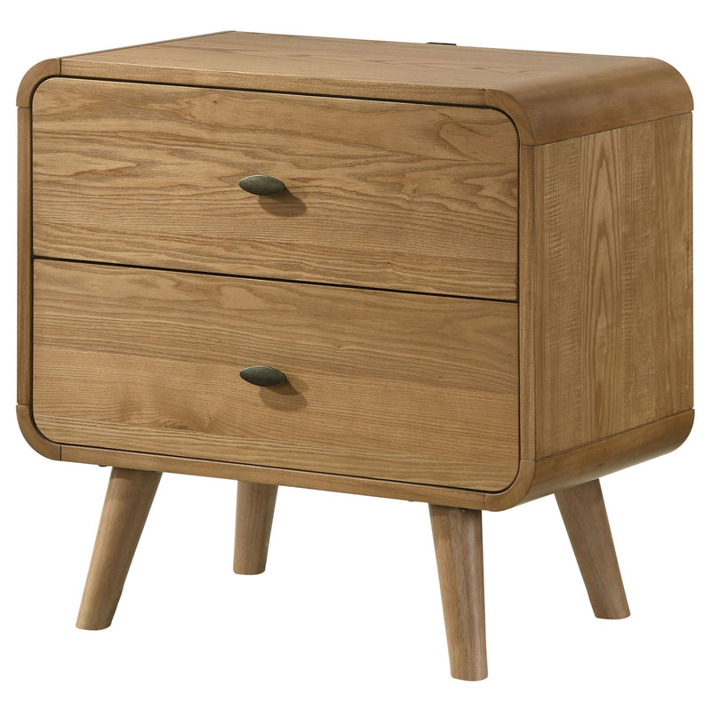 Winston - 2 Drawer Nightstand - Ash Brown