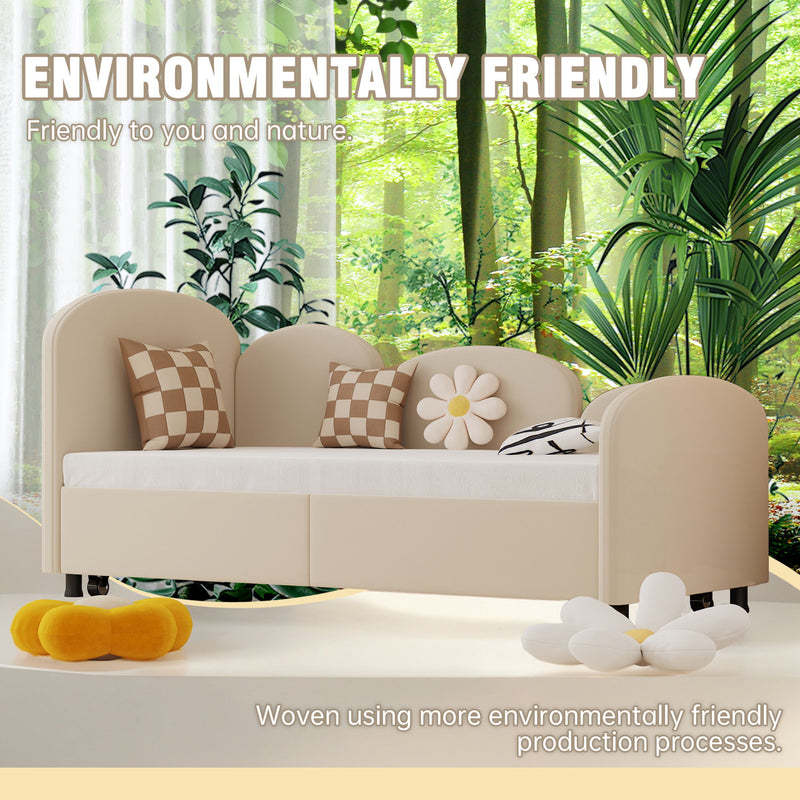 Modern Upholstered Daybed With Additional Bed Frame