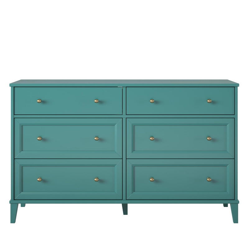 Monticello - 6 Drawer Dresser - Green
