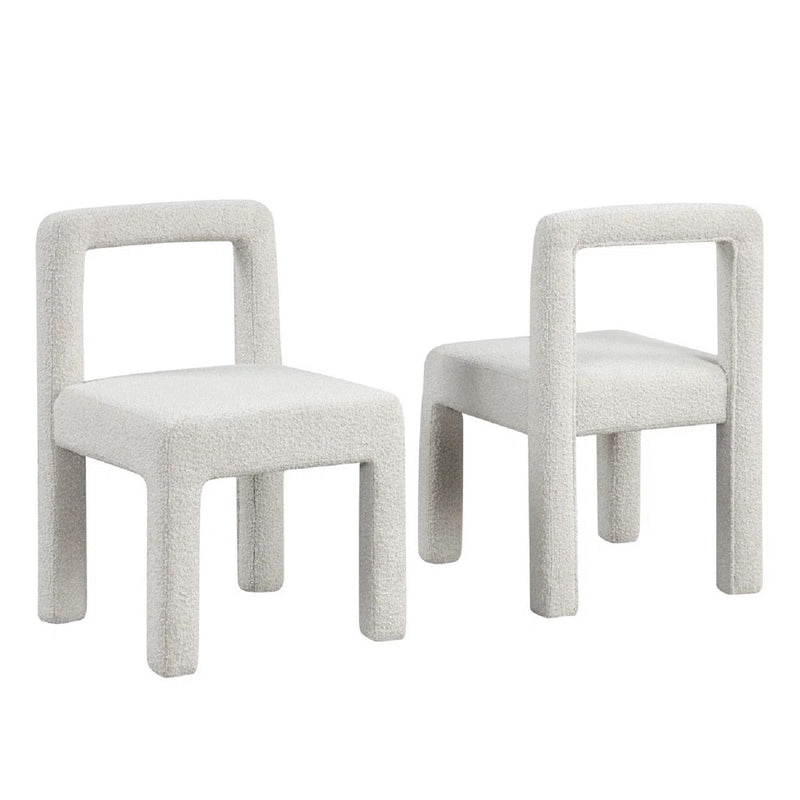 Dining Chairs With Square Open Back (Set of 2)