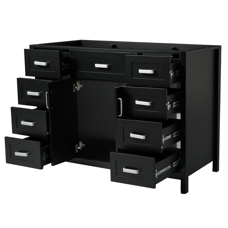 Bathroom Vanity Cabinet Only With 2 Soft Close Doors And 8 Drawers