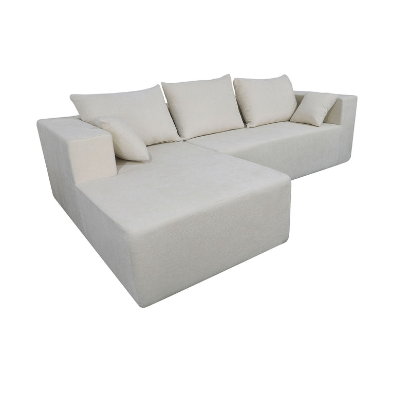 Modular Corner Sofa With Soft Fabric