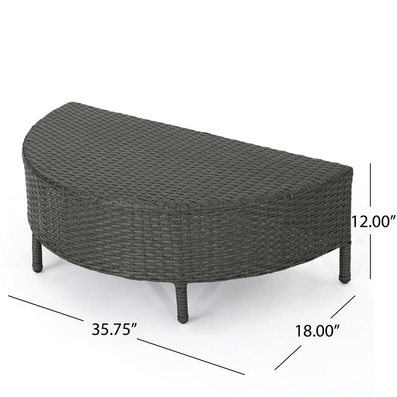 Pt Limon - Outdoor Coffee Table Half Round Design