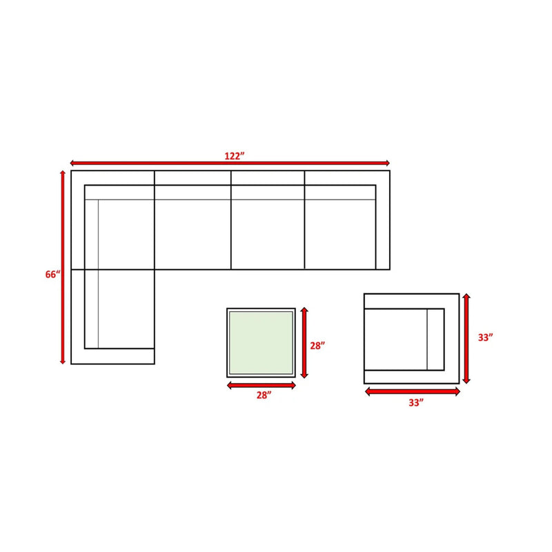 Outdoor Wicker Conversation Set With Cushions, All Weather