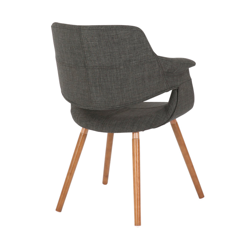 Vintage Flair - Mid-Century Modern Chair (Set of 2) - Walnut / Charcoal