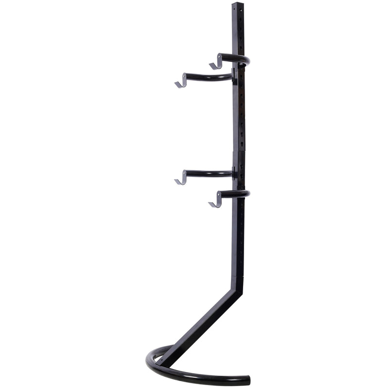 Indoor Bike Rack Stand For 1 - 2 Bicycles With Adjustable Arms - Black