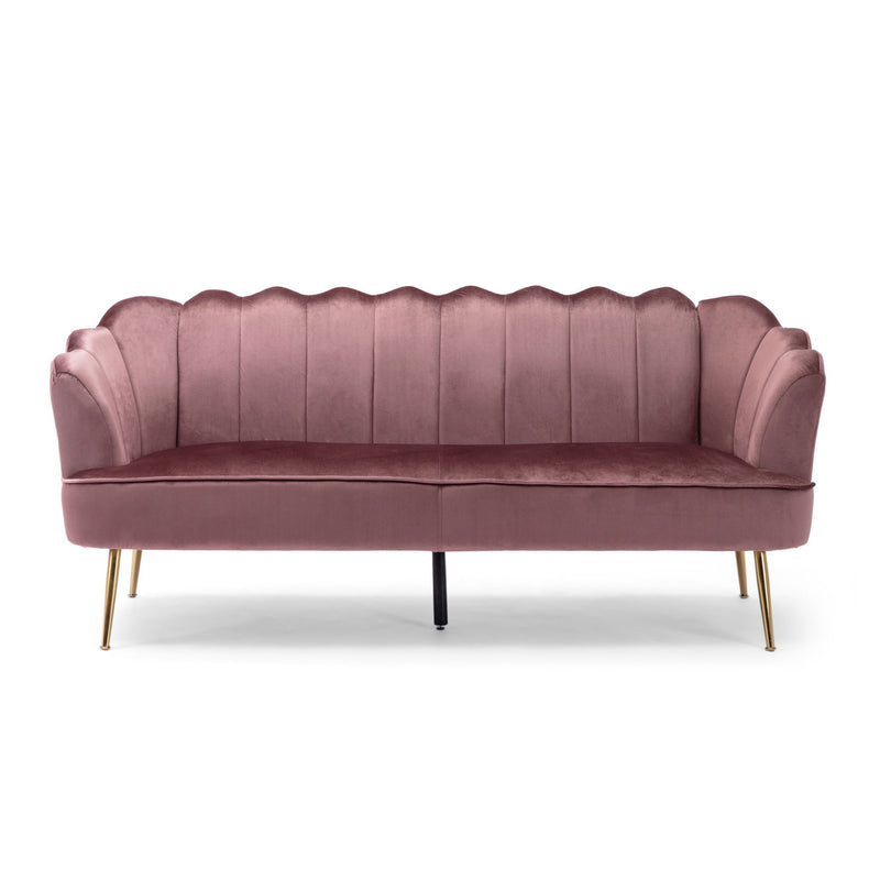 Modern Glam 3 Seater Sofa With Texture