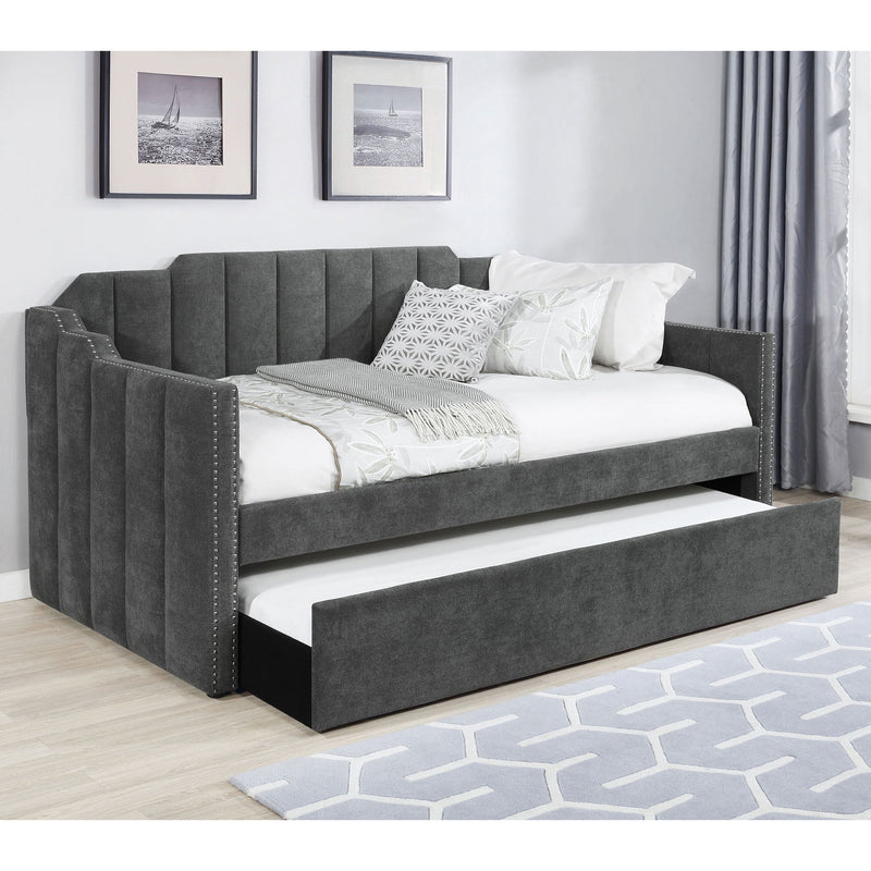Pressley - Twin Daybed With Trundle - Charcoal