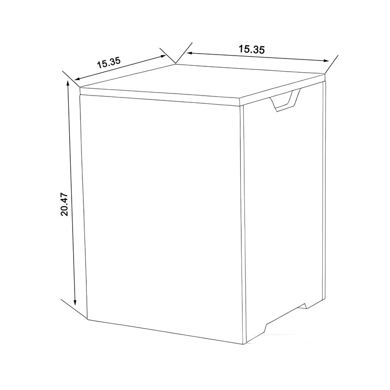 Modern Square Propane Tank Cover Holder With Multi Functional Utility - Gray