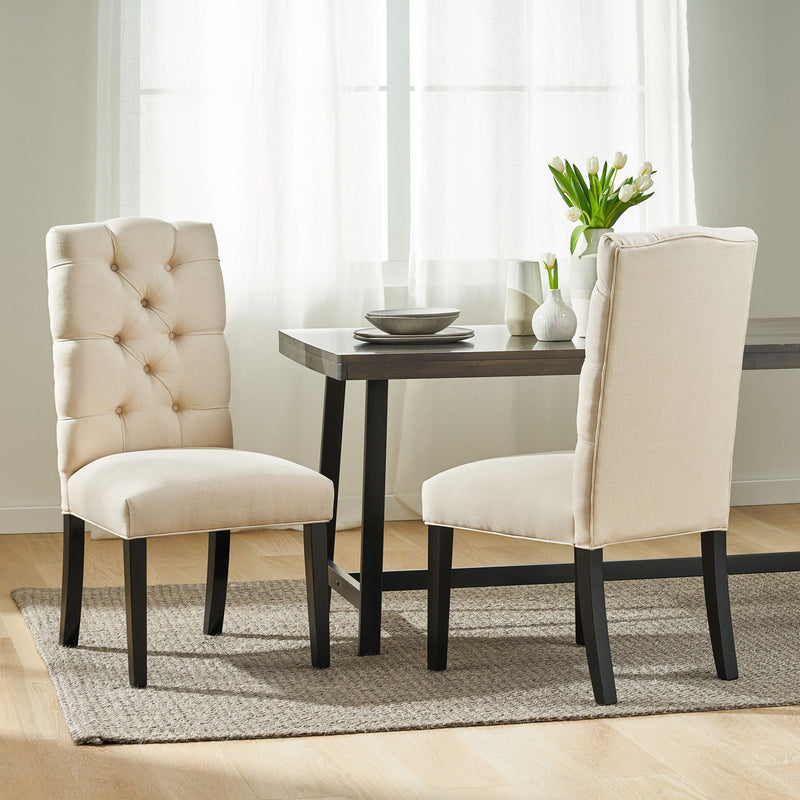Harding - Tufted Dining Chair (Set of 2) - Natural