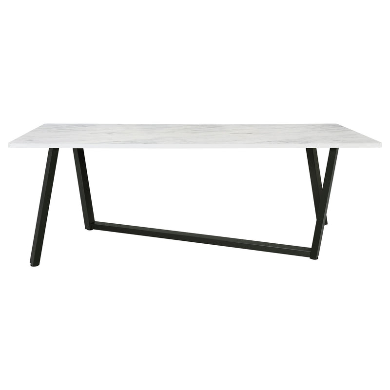 Vesper - Dining Rectangular Table - White Marble
