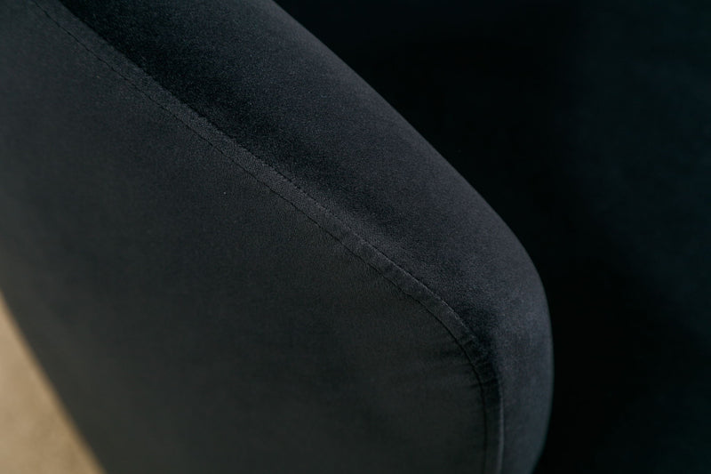 Swivel Accent Armchair Barrel Chair With Powder Coating Metal Ring