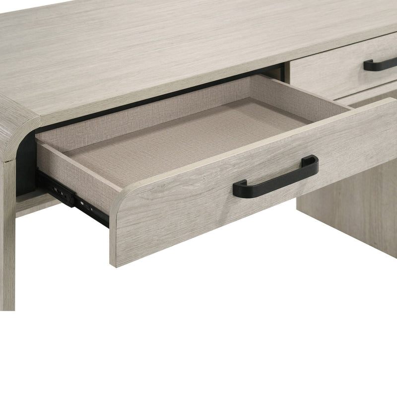 Writing Desk With Dual Drawers, Home Office Furniture - Antique White