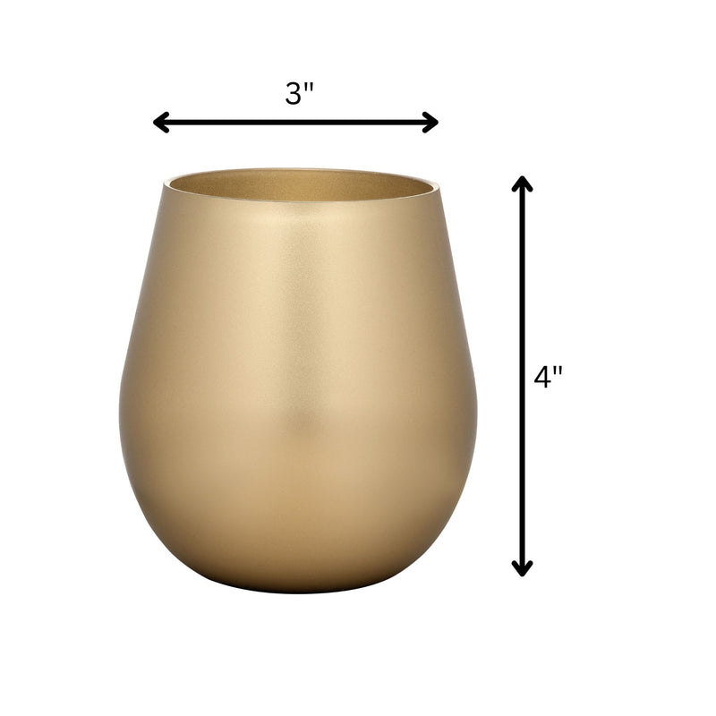 Leadingware Plastic Wine Glasses (Set of 4)