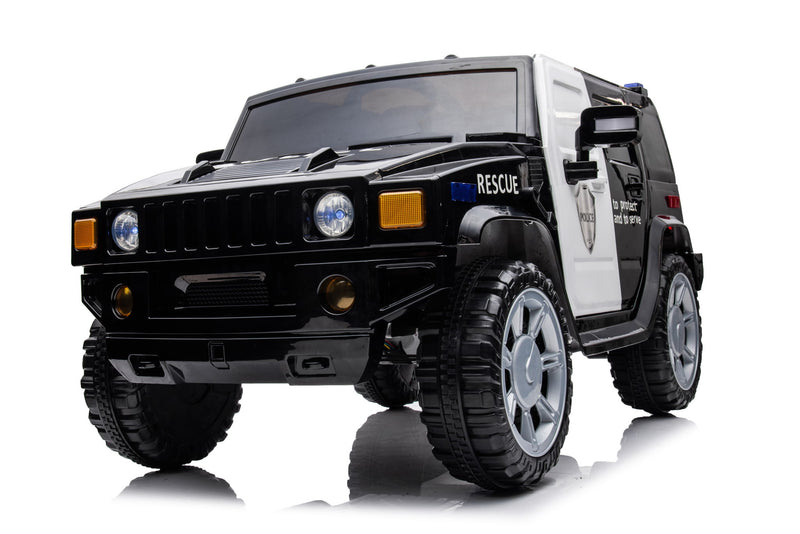 12V7A 30W*2 Four-Wheel Drive Seat One Button Start, Forward And Backward, High And Low Speed, Music, Front Light, Power Display, Two Doors Can Open, 2.4G R / C, Seat Belt Four Wheel Absorber