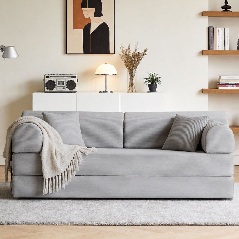 Convertible Sleeper Sofa Bed, Floor Lounge Couch For Living Room