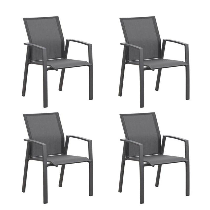 Patio Stackable Dining Chairs (Set of 4)