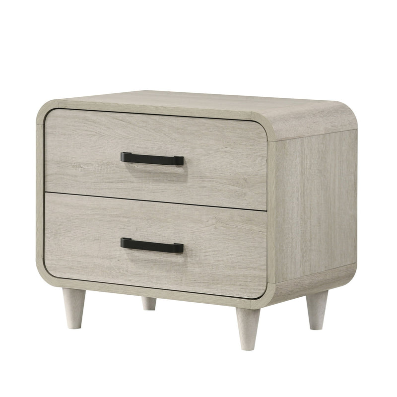 Nightstand With 2 Drawers, Ample Storage Space - Antique White